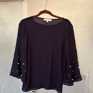 EUC loft blouse, navy